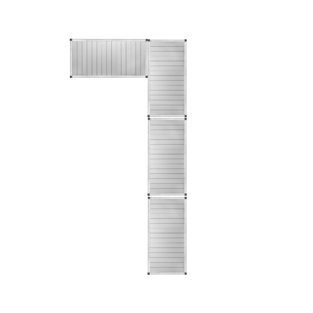 4 Section Left L-Shape Dock