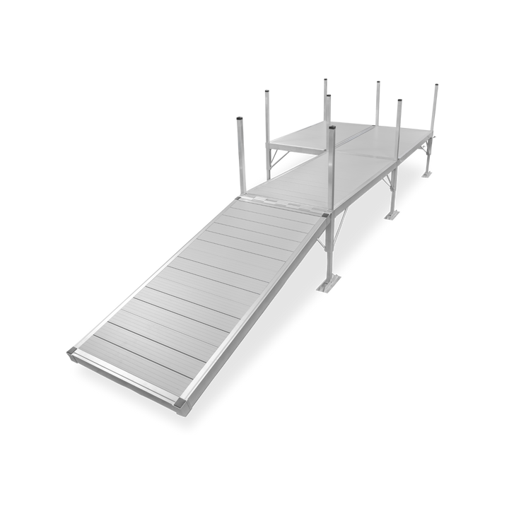 3 Section Left Platform Dock (With Shoreline-Kit)