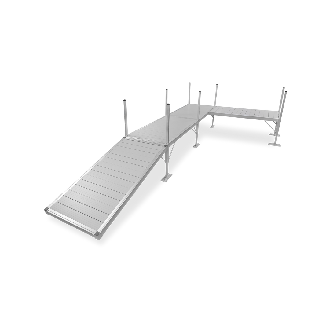 3 Section Right L-Shape Dock (With Shoreline-Kit)