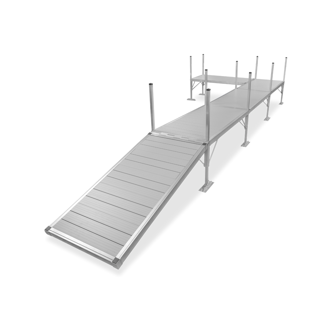 4 Section Left L-Shape Dock (With Shoreline-Kit)