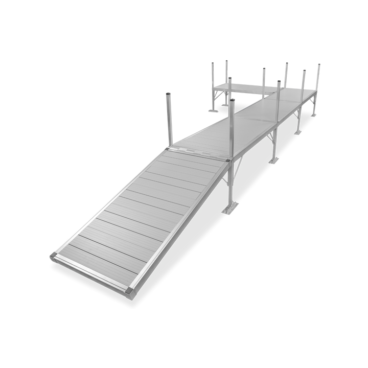 4 Section Left L-Shape Dock (With Shoreline-Kit)