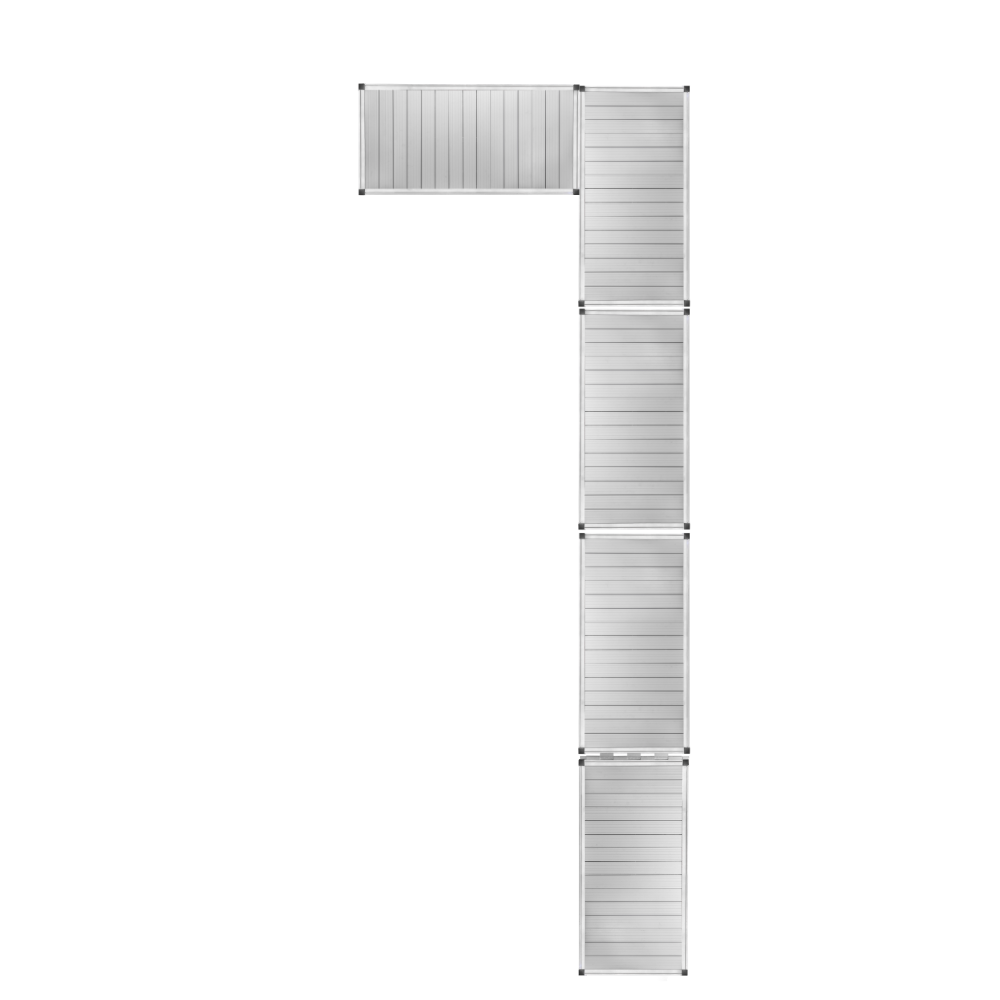 4 Section Left L-Shape Dock (With Shoreline-Kit)