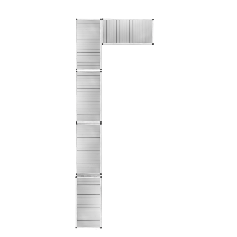 4 Section Right L-Shape Dock (With Shoreline-Kit)