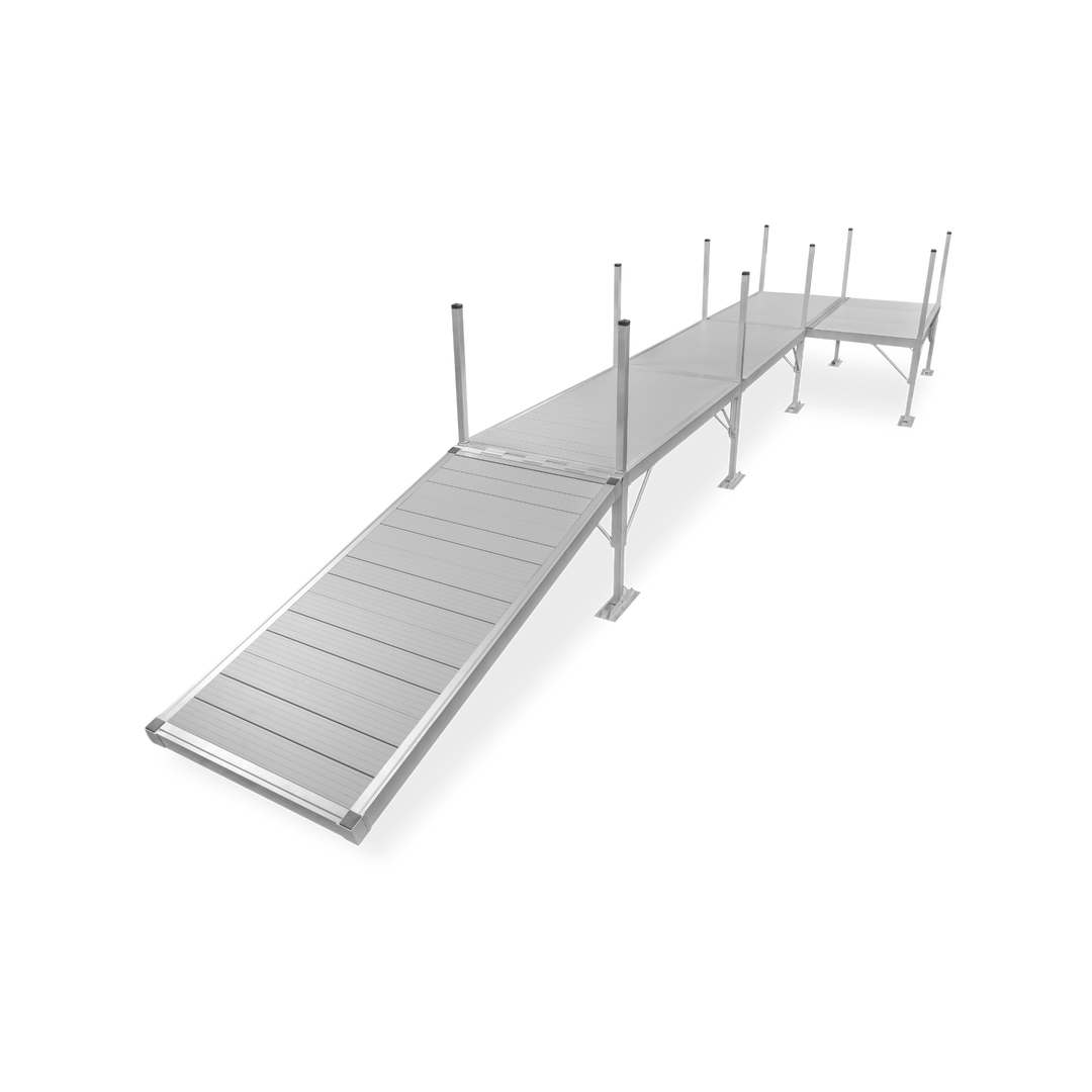 4 Section Right Platform Dock (With Shoreline-Kit)