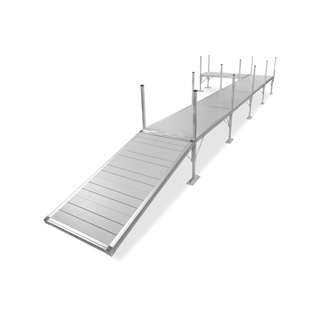 5 Section Left L-Shape Dock (With Shoreline-Kit)