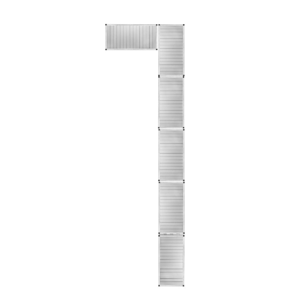5 Section Left L-Shape Dock (With Shoreline-Kit)