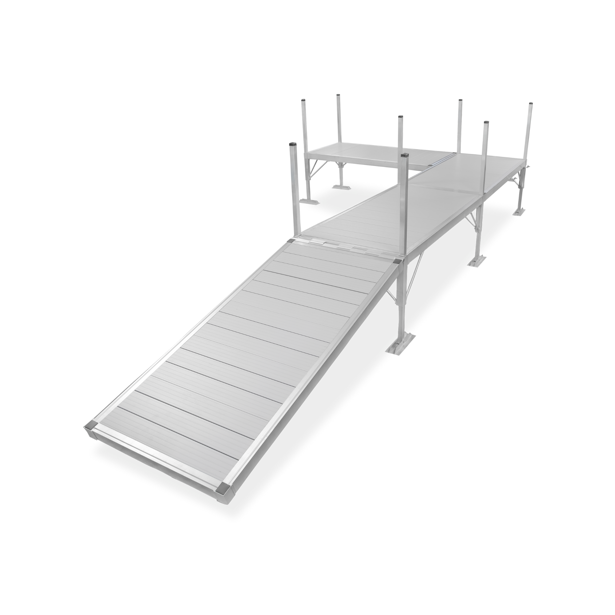 3 Section Left L-Shape Dock (With Shoreline-Kit) – X8 Docks