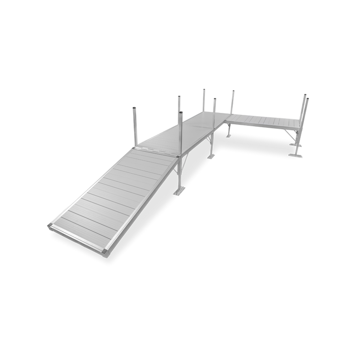 3 Section Right L-Shape Dock (With Shoreline-Kit)