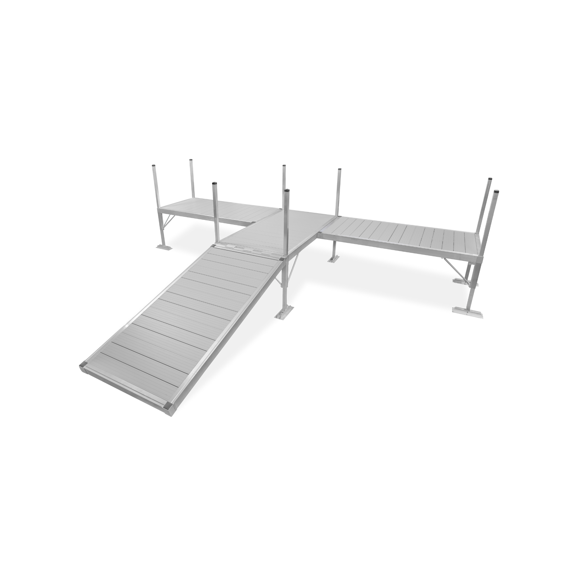 3 Section T-Shape Dock (With Shoreline-Kit) – X8 Docks