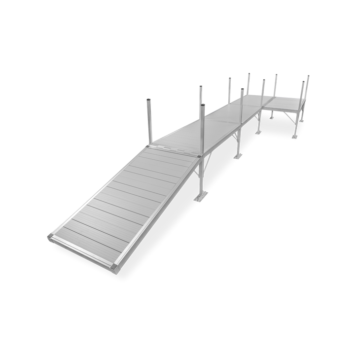 4 Section Right Platform Dock (With Shoreline-Kit)