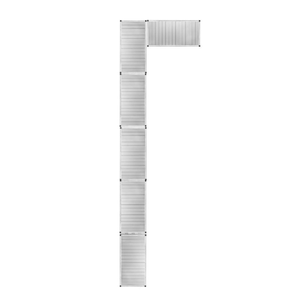 5 Section Right L-Shape Dock (With Shoreline-Kit)